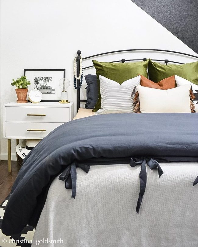 Gold Hardware Bedside Elevation