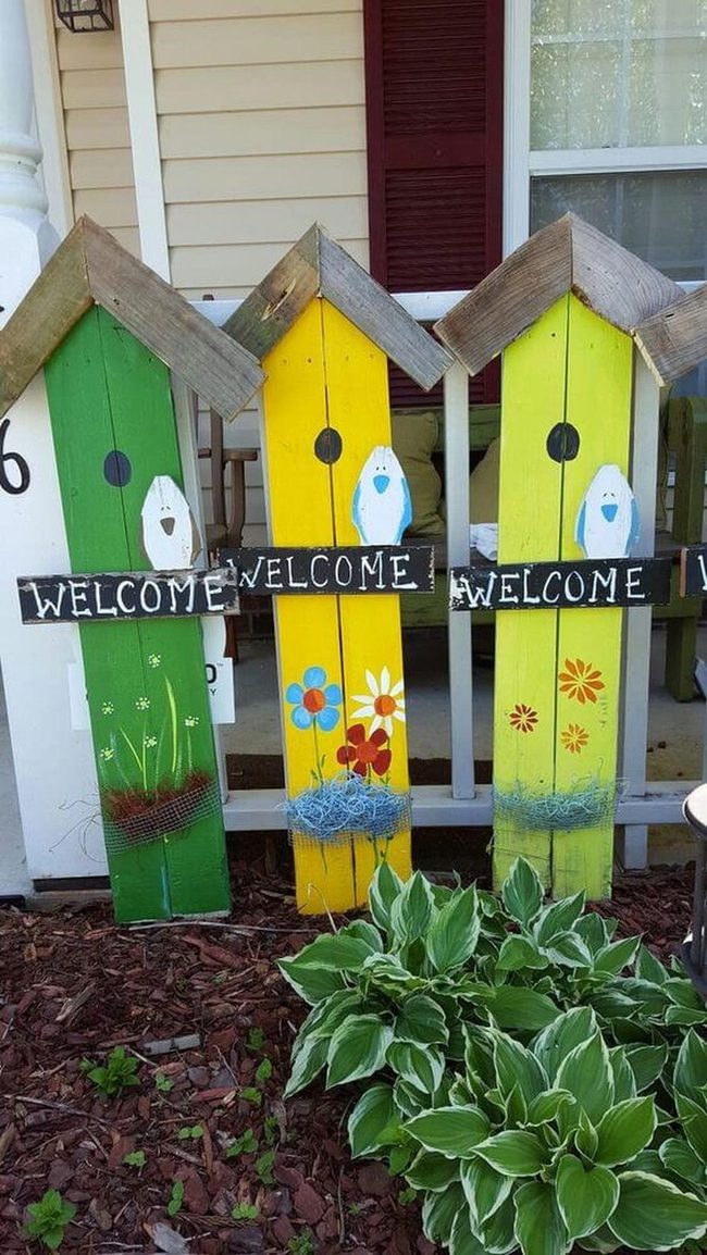 Painted Wooden Fences, Garden Personality