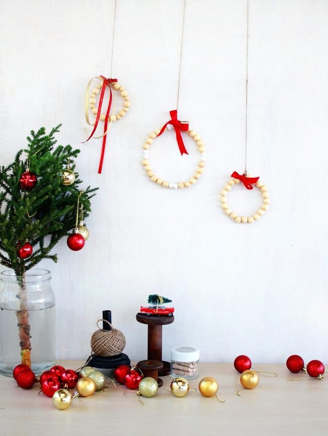 Red And Gold Ornament Crafting