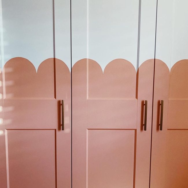 Pink Rounded Doors, Cheerful Simplicity