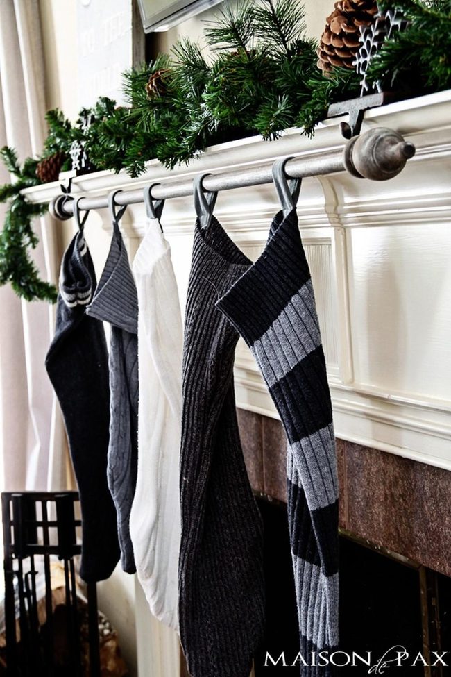 Evergreen Pinecones, Knitted Stockings