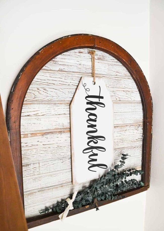 Wooden Sign With Handwritten Message