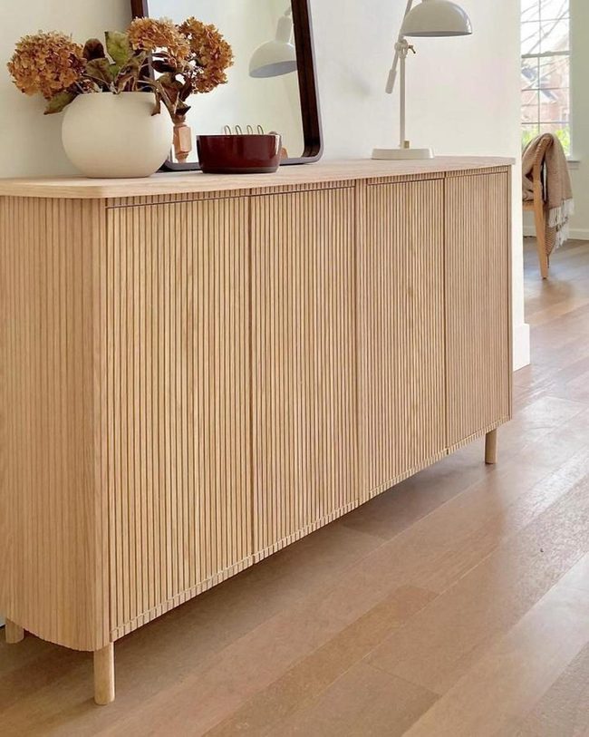 Blonde Fluted Grain Panel Space Upgrade