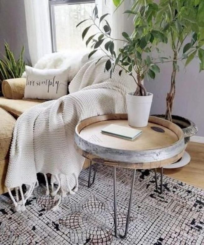 Cream Knit Throw, Scandinavian Calm