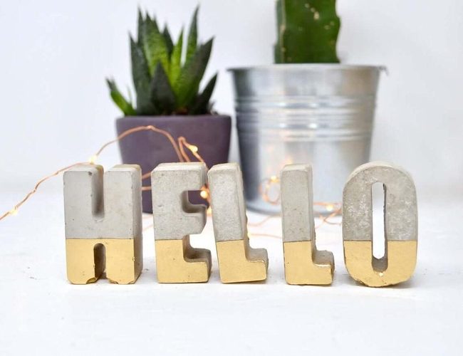 Gold Letter Wall Art