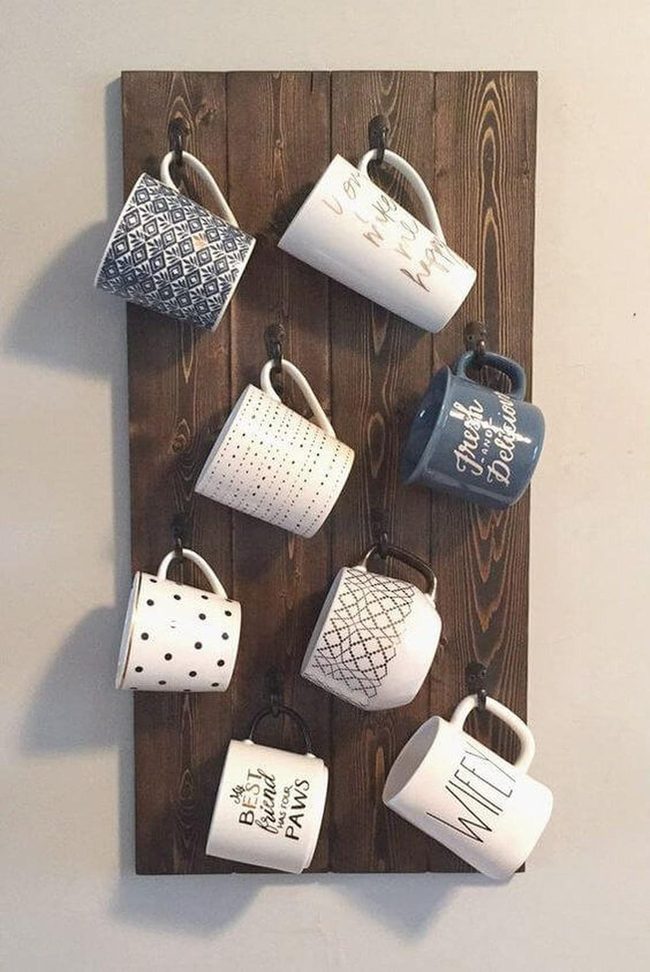 Coffee Mug Gallery Wall