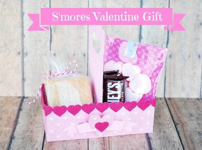 Pink Heart S'Mores Box