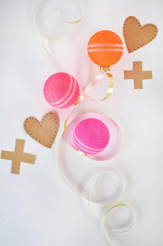 Pink And Orange Festive Spheres