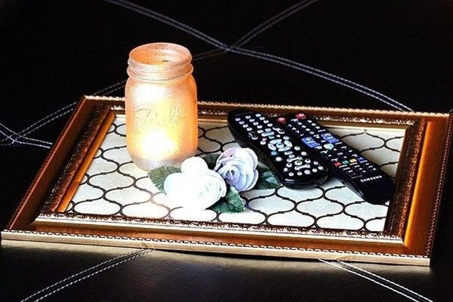 Frame Glass Tray Styling