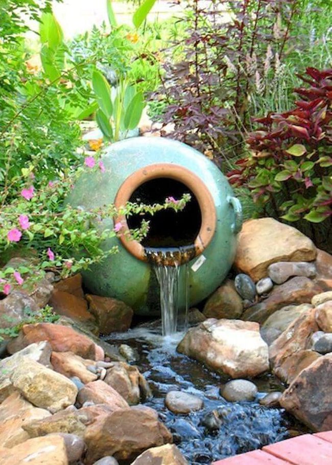 Cascading Ceramic Garden Fountain