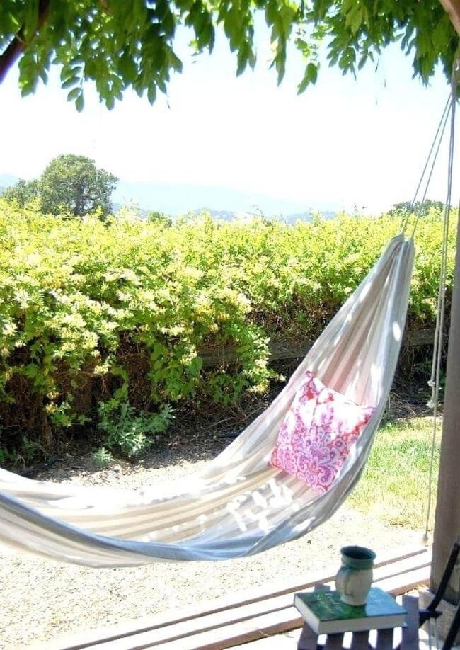 Suspended Linen Summer Retreat