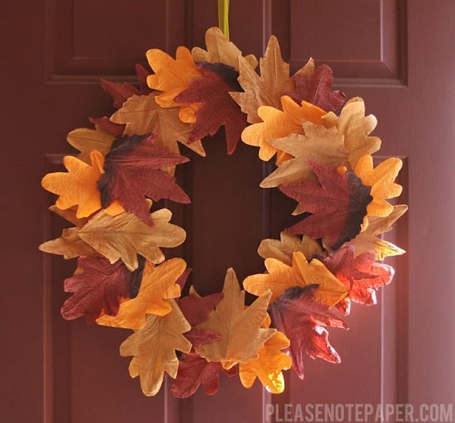 Autumn Wreath, Warm Door