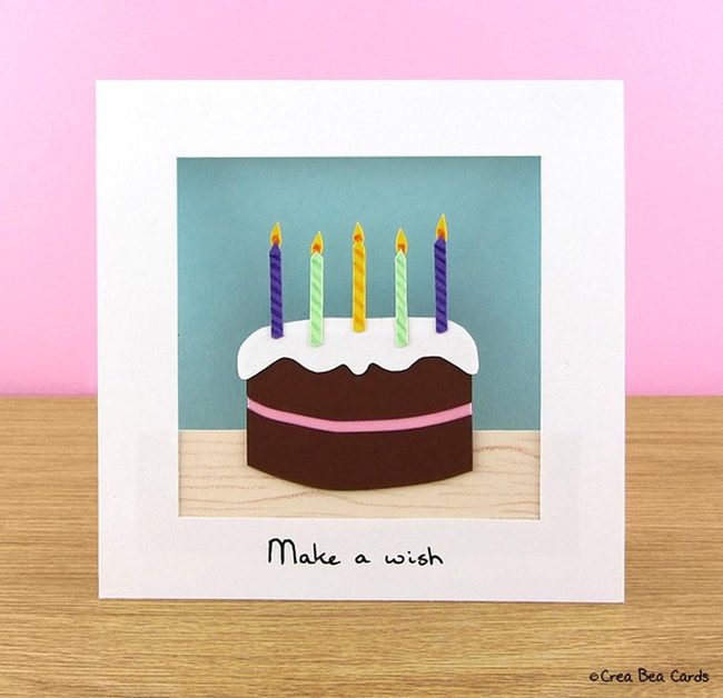Five Candles White Cake