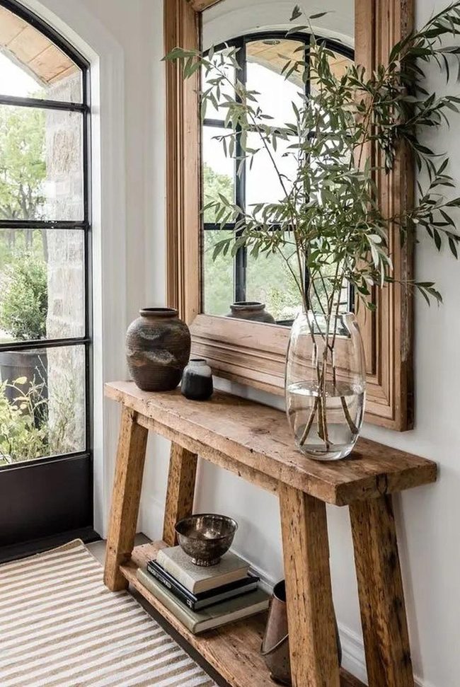 Mirrors, Wood, And Green
