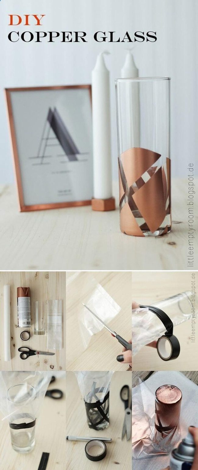 Copper Shimmer Simple Vase