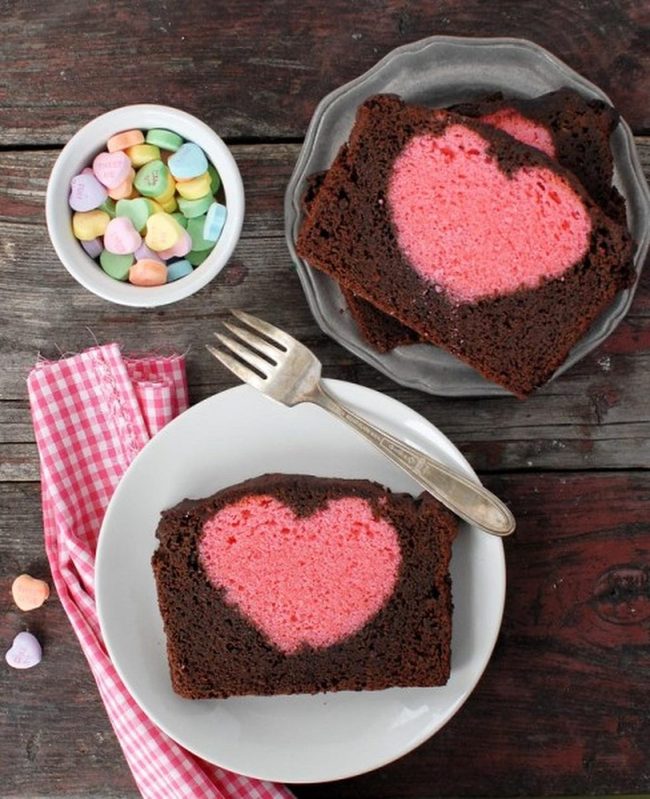 Pink-Studded Chocolate Hearts