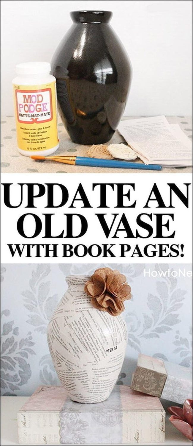 Literary Layered Vase