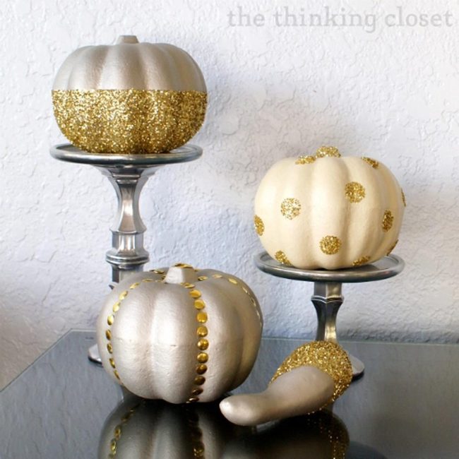 Glitter Pumpkins Metallic Shine