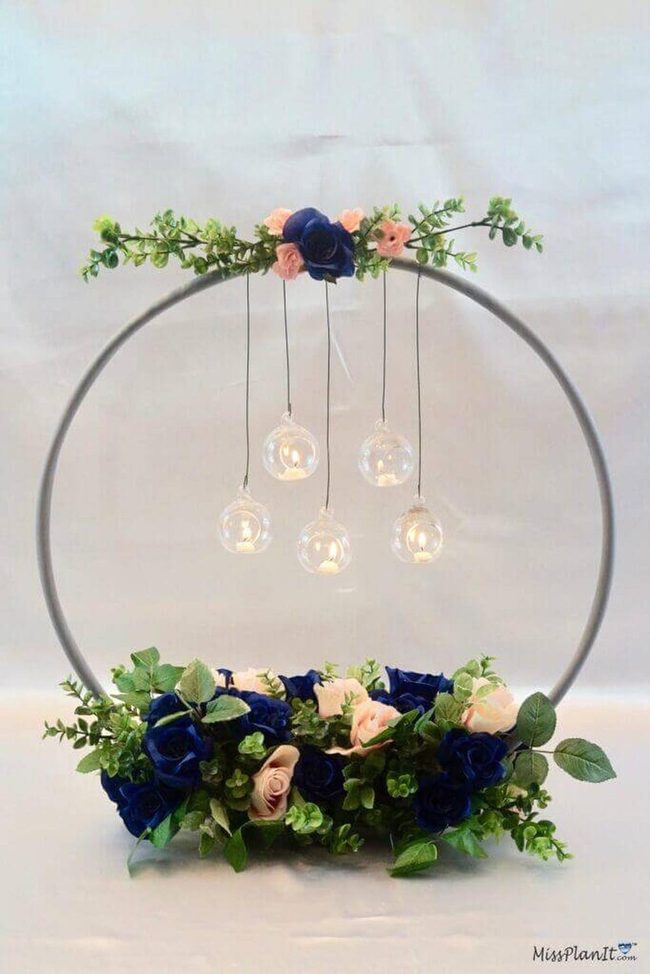 Glowing Hula Hoop Chandelier