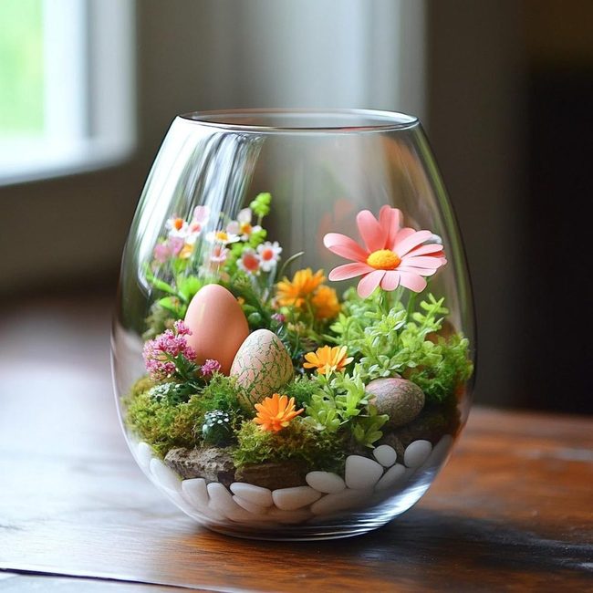 Glass Container Mini Yard Displays