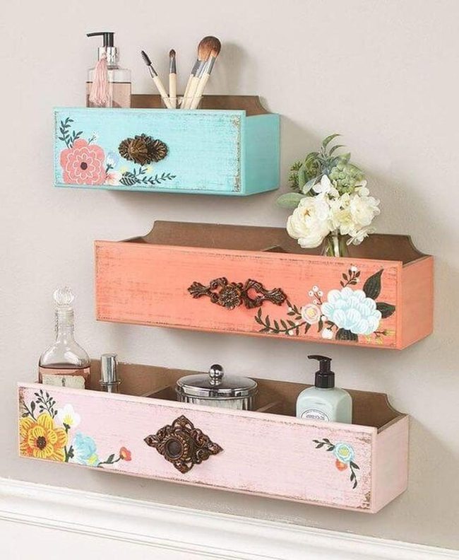 Painted Pastel Vintage Drawers