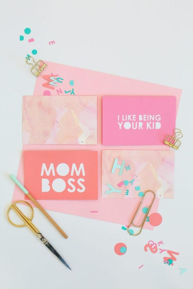 Pink Stationery Gold Accents Creativity