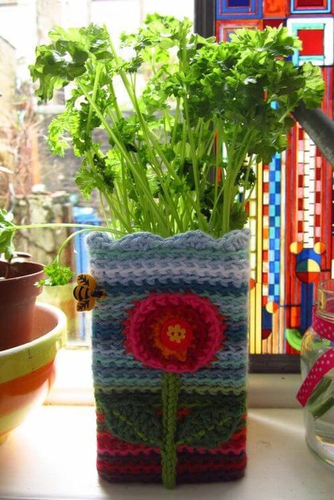 Handmade Crochet Plant Holders