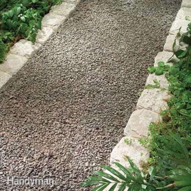 Cream Stone Pathways Through Green