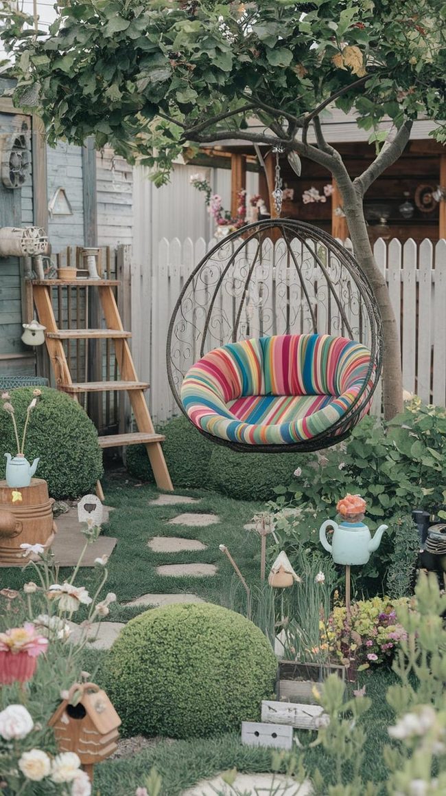 Stacked Wooden Pallet Seating
