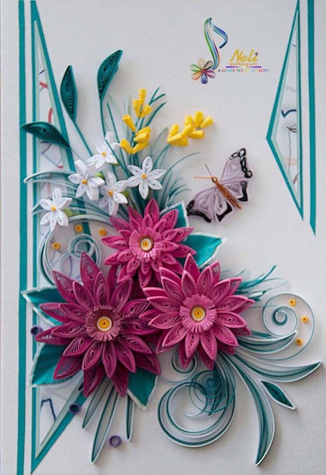 Pink Petals With Butterfly Accents