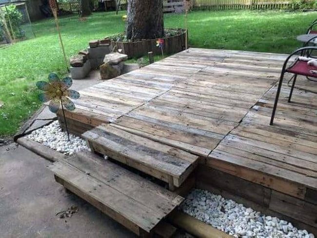 Wooden Pallet Deck Oasis