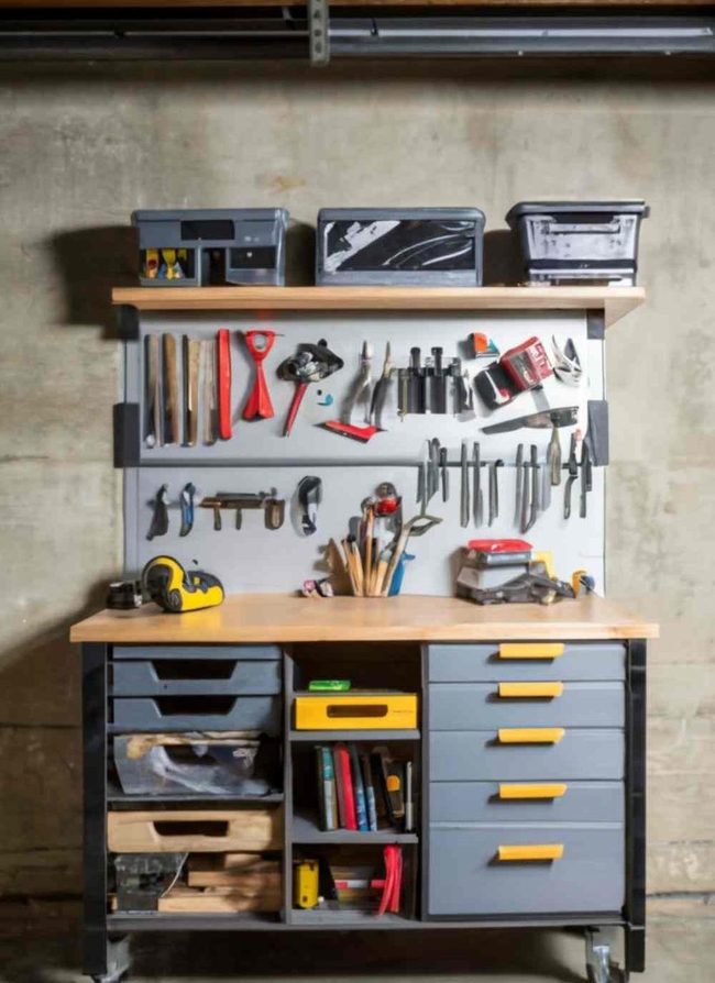Wall-Mounted Tools Organization System