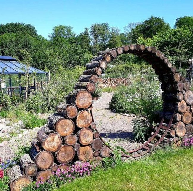 Wooden Arch Garden Gateway
