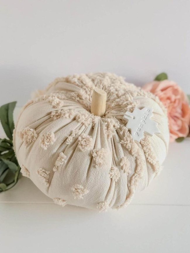Chenille Polka Dot Pumpkins