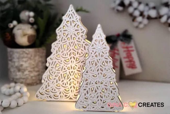 Layered Cardstock Christmas Mandala