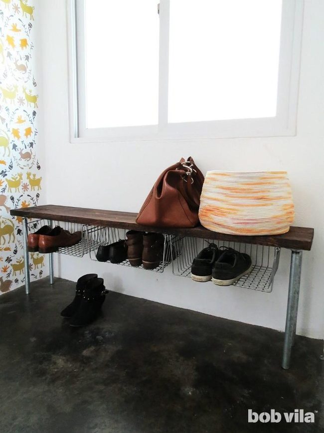 Sunlit Entryway With Industrial Concrete