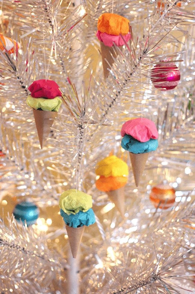 Metallic Branches With Candy Cones