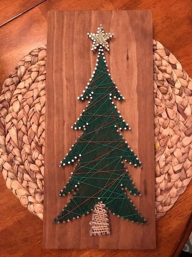 Green Thread Christmas Tree