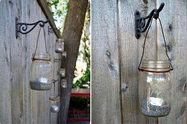 Candlelit Sand Jars Glow