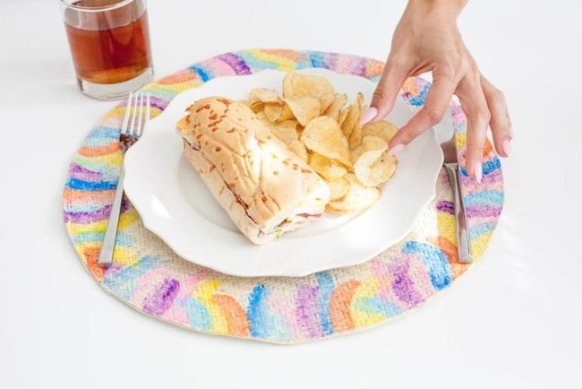 Striped Placemats, Casual Lunch