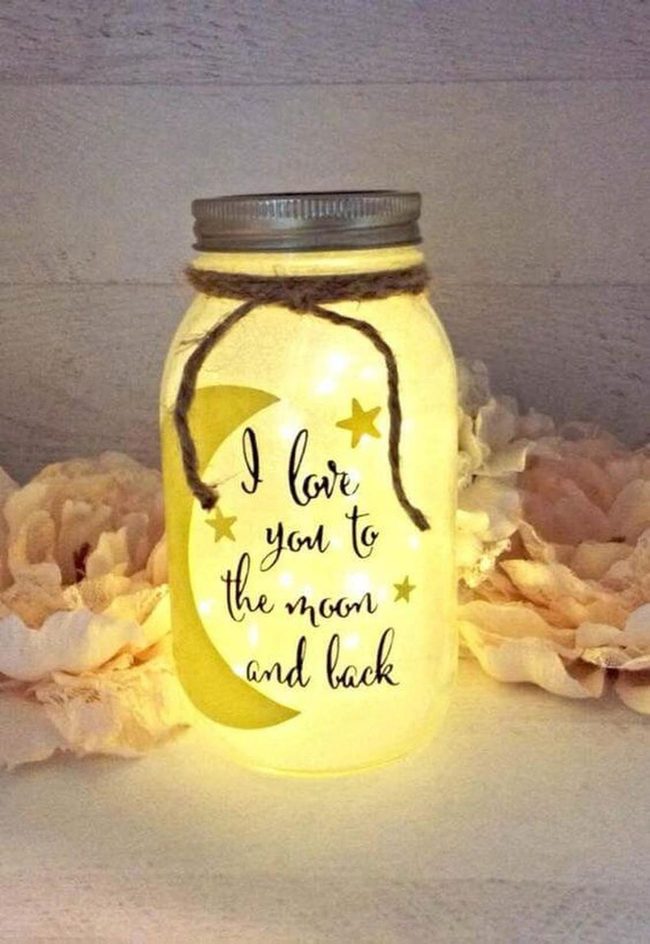 Glowing Mason Jar Lights