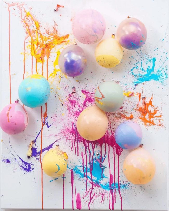 Balloon Paint Burst Canvas