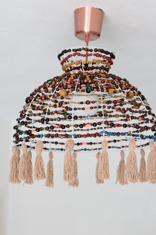 Colorful Beaded Ceiling Pendants