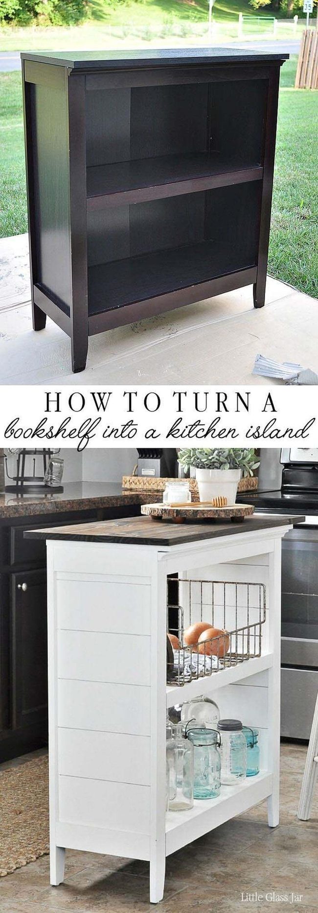 Bookshelf To Kitchen Island