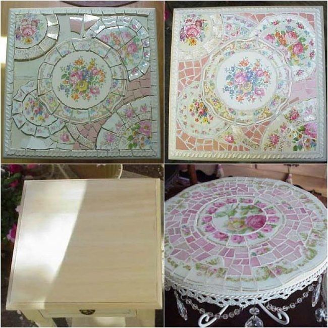 Broken Ceramic Mosaic Tables