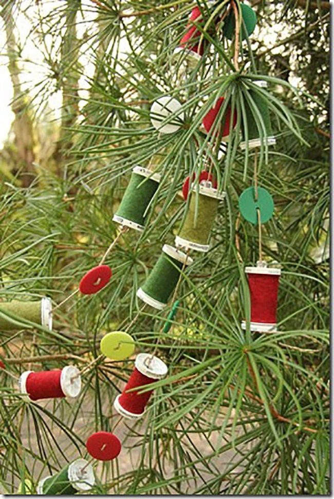 Colorful Buttons On Jute String