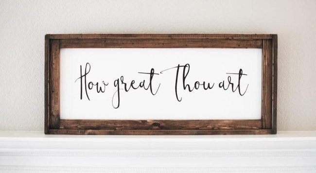 Wooden Scripture Statement