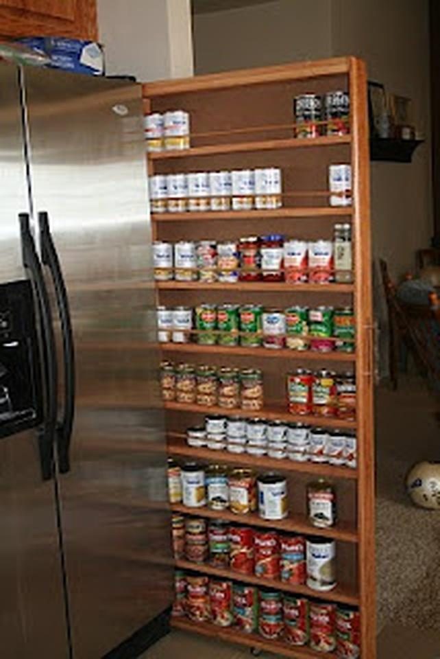 Warm Wood Kitchen Storage