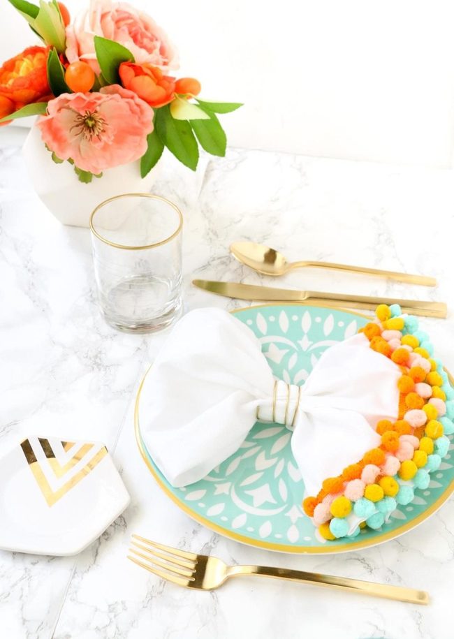 Blue Plates With Golden Luxury
