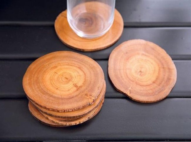 Wooden Tree Ring Coasters